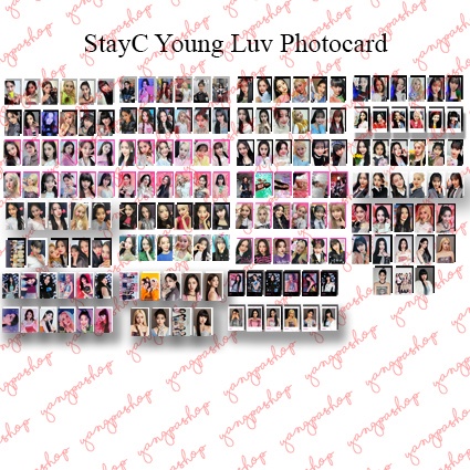 [READY / SET] STAYC YOUNG LUV PHOTOCARD FAN MADE UNOFFICIAL YANGPASHOP STAY ISA SUMIN YOON