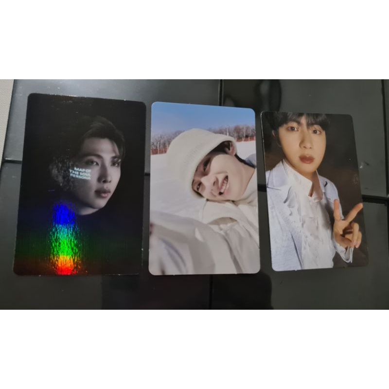 BTS - V winter package pc, jin clue pc, rm holo mcb