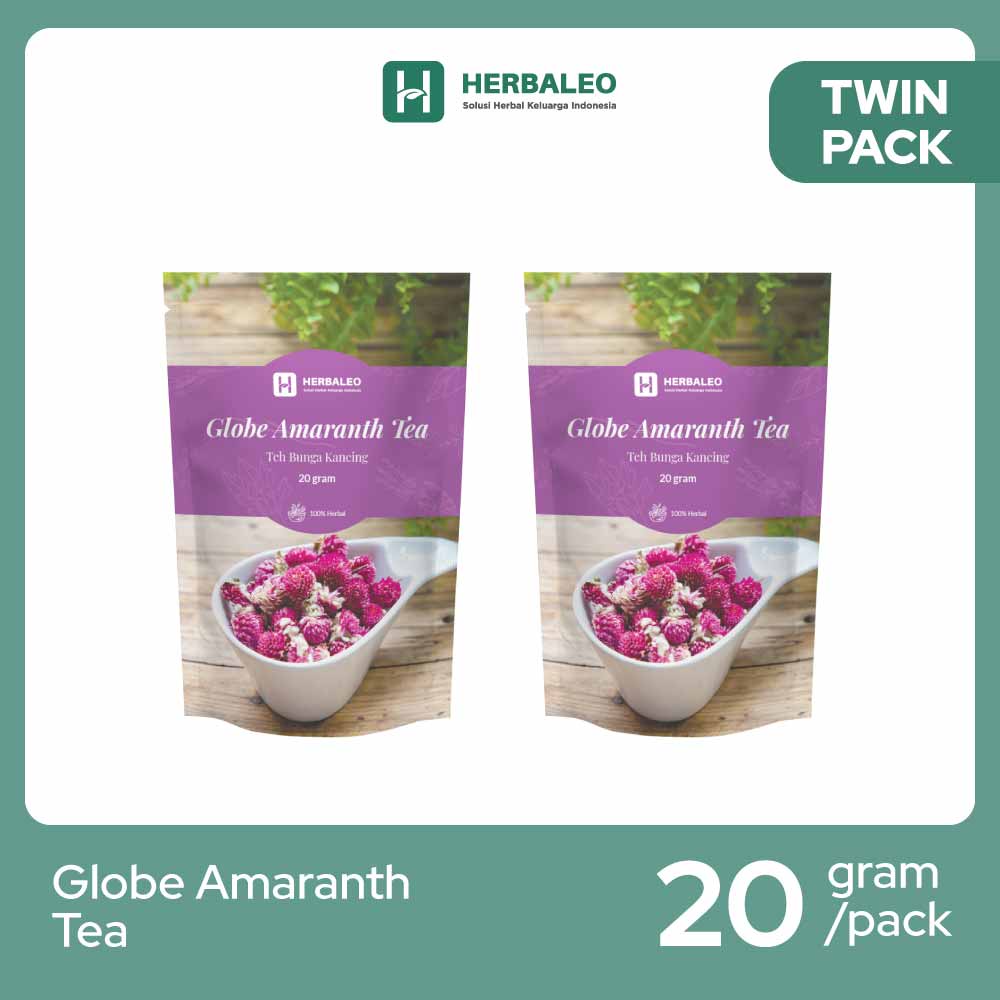

Herbaleo - Twinpack Globe Amaranth Tea 20 gr ( Teh Bunga Kancing )