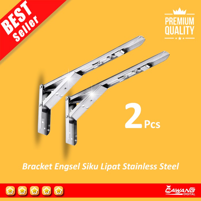 Bracket Engsel Siku Lipat  Stainless  Steel  Untuk Rumah 