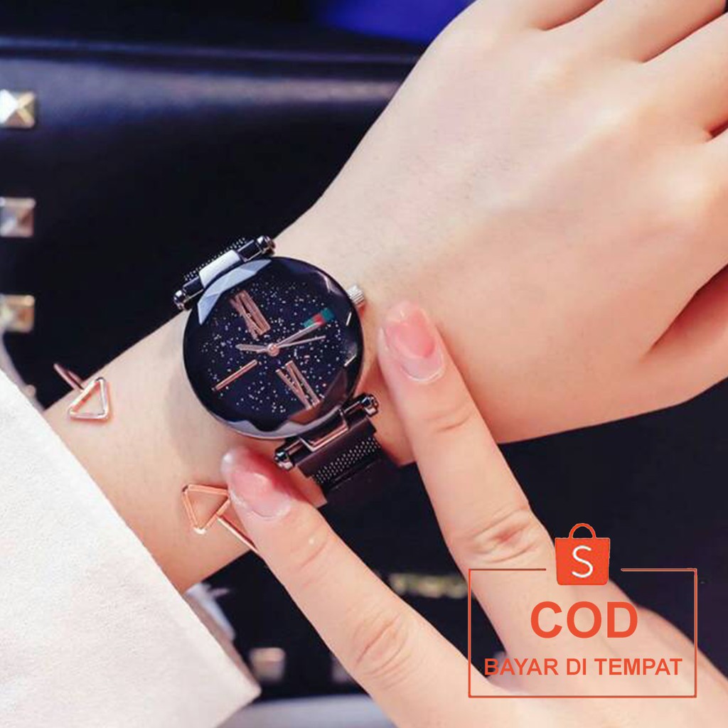 ✅COD Jam Tangan Rantai Magnet Analog Watch Aksesoris Fashion Korean Style Wanita Cewek Anti Air Murah Couple Original