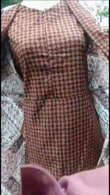 Batik Couple Keluarga Sania Ruffle Ori Ndoro Jowi Dnt