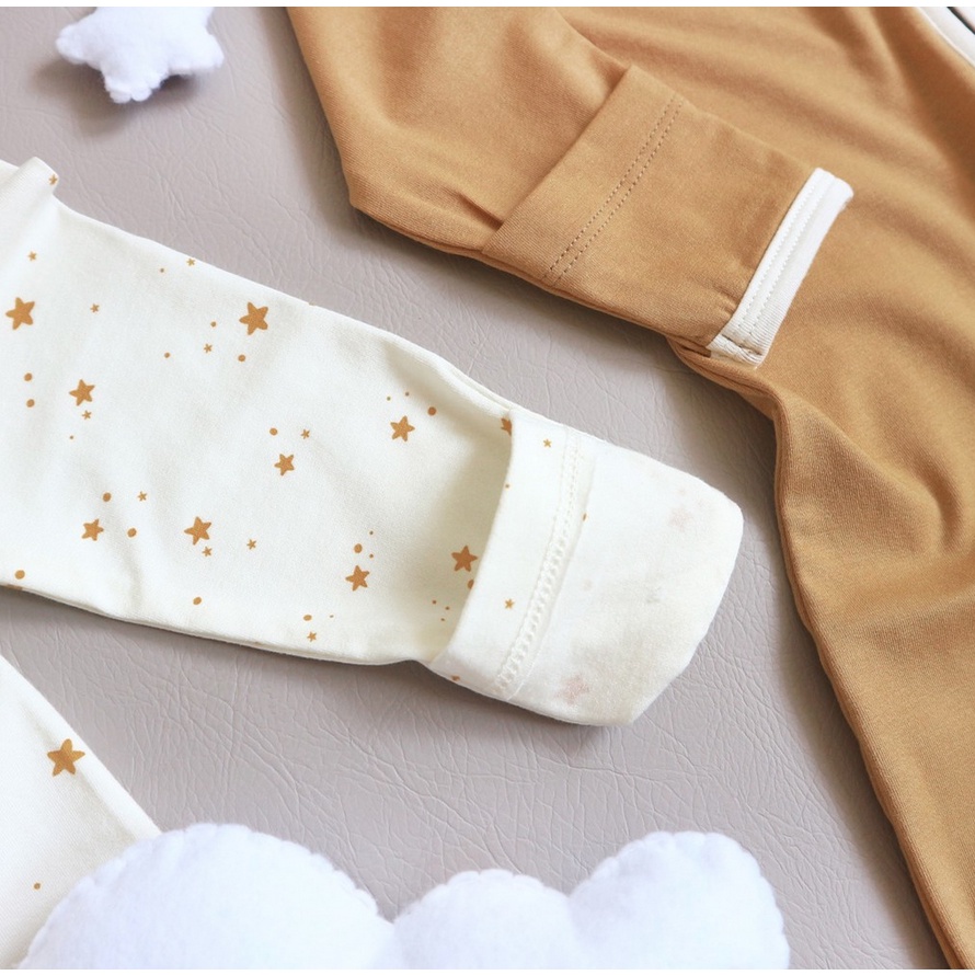 Emico TENCEL™ Baby Sleepsuit - Baju Tidur Anak Bayi Tencel Resleting Sleep Suit Tutup Kaki Tangan Lengan Panjang