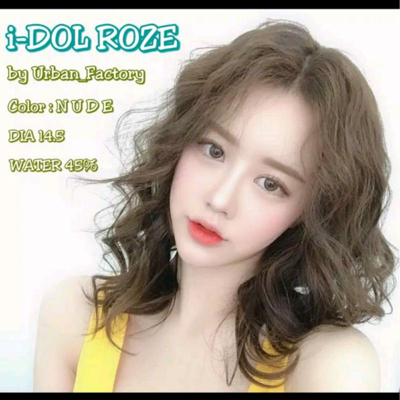 Softlens IDOL ROZE 14.5 MM NORMAL by URBAN FACTORY Softlen Soflen Soflens Warna