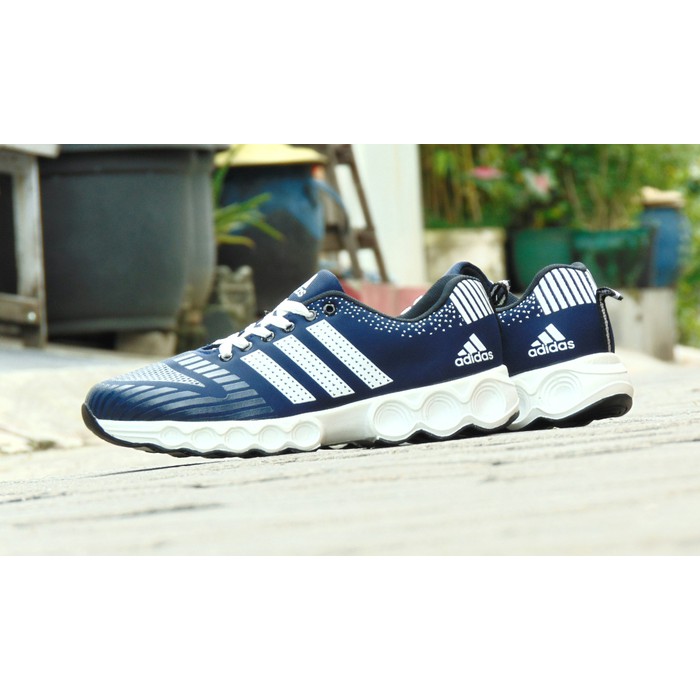 Jual Sepatu Adidas Zoom Speed Runner GRADE ORI Biru Putih Sport Casual Pria Low Price