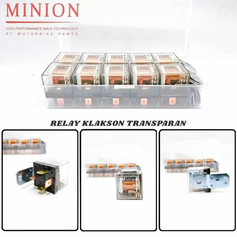 ready klakson transparan 12 volt  realy klakson transparan universal