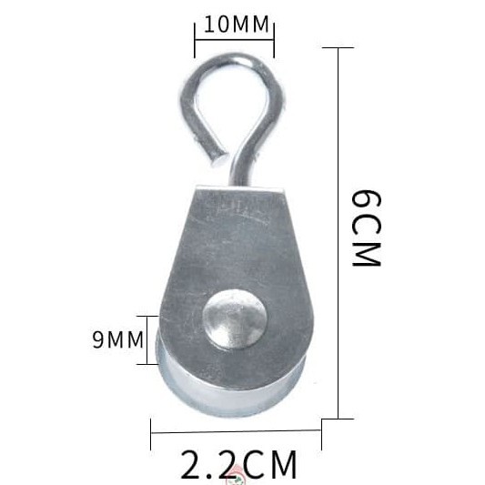 Pulley Katrol 7/8&quot; 22mm Kapasitas Beban 10 kg  Alat Ternak Kandang Ayam Unggas FEZONE