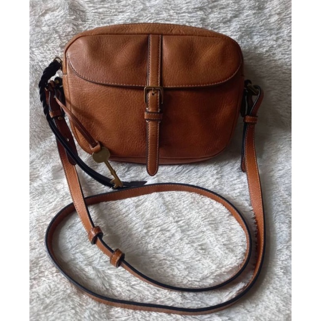 tas fossil kendal crossbody brown preloved