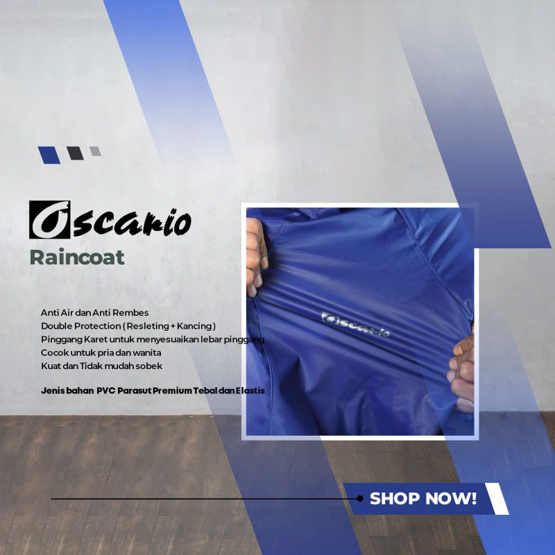 OSCARIO -  Jas Hujan, Mantel Hujan, Raincoat