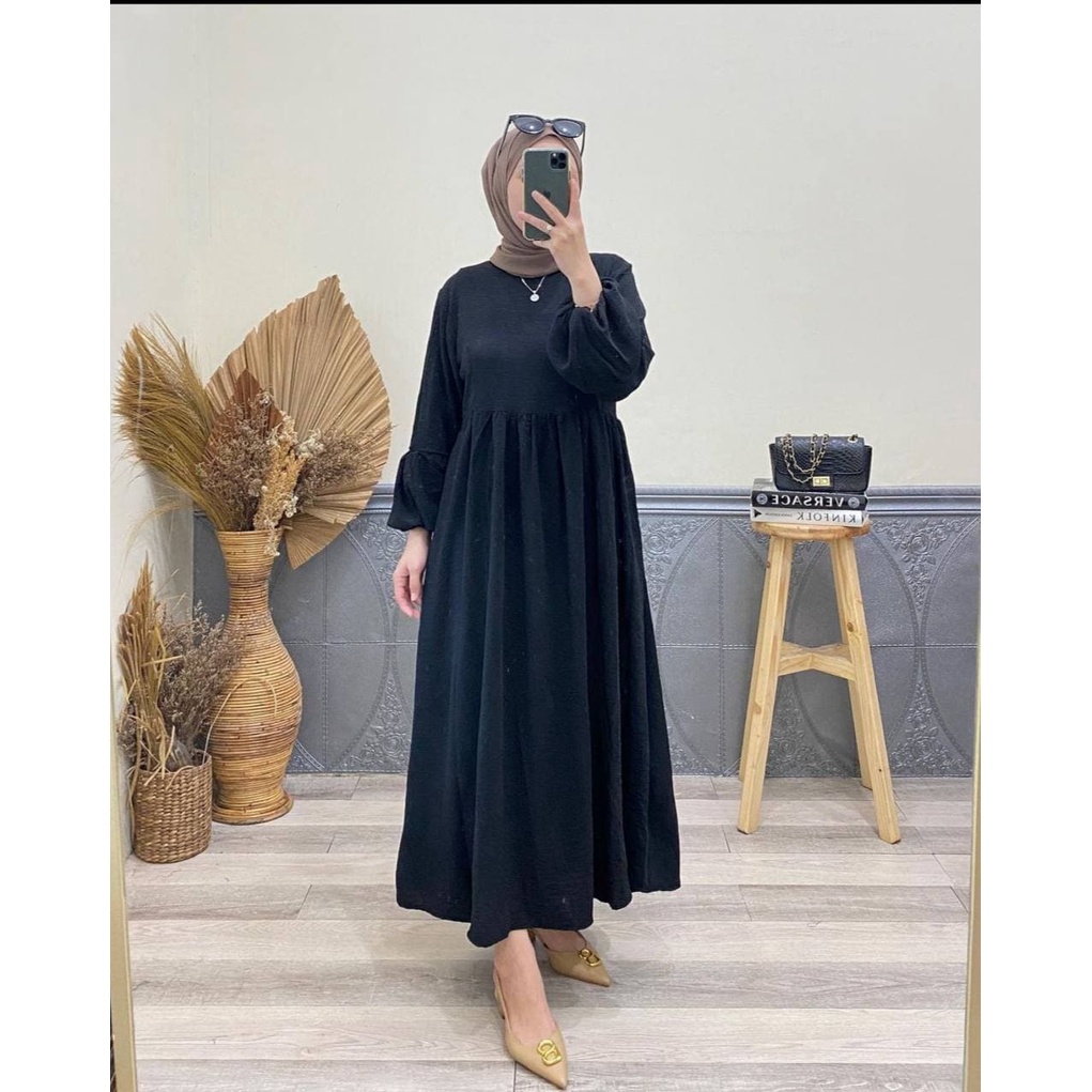 ANYA MIDI DRESS RAYON PREMIUM | DASTER MIDI BUSUI MURAH | DASTER TERBARU KEKINIAN VIRAL | DASTER JUMBO BALI | DASTER ARAB