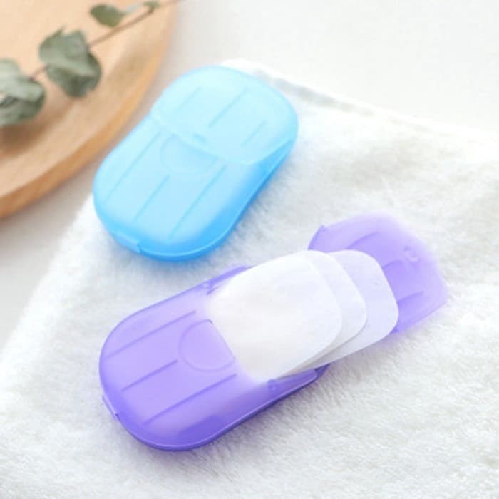 MURAAHH !!  Sabun Kertas Praktis / Hand Soap Mini Washing Travel / Travelling Soap