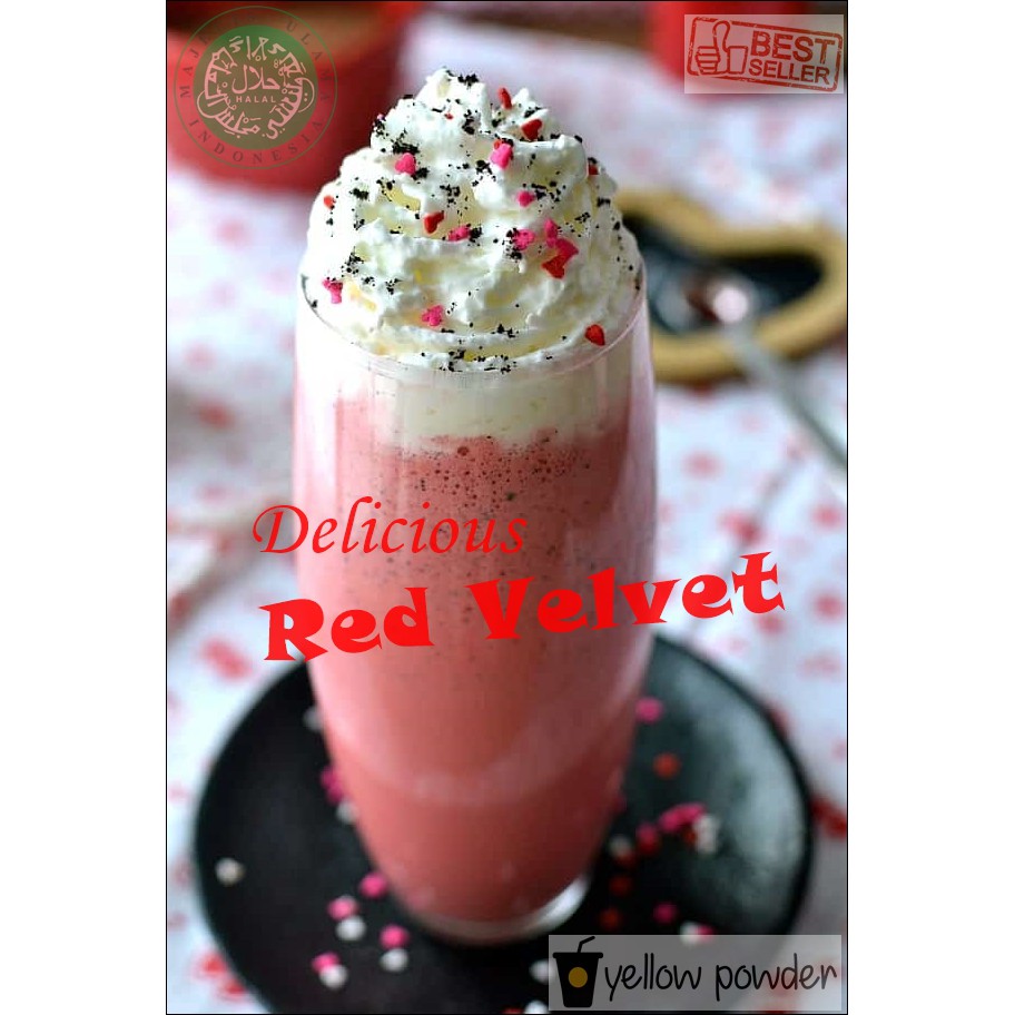 

BUBUK minuman Red Velvet Powder 1 Kg / Bubuk minuman rasa Red Velvet 1 Kg