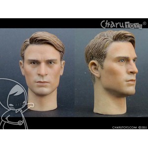 1/6 scale Steve Roger Captain America Head Sculpt