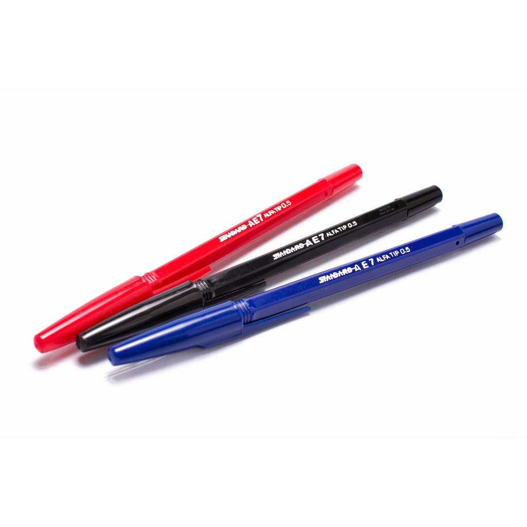 

Pulpen Pen Pena Standard AE7 warna hitam/merah/biru 1 box isi 12 pcs (1 Lusin)