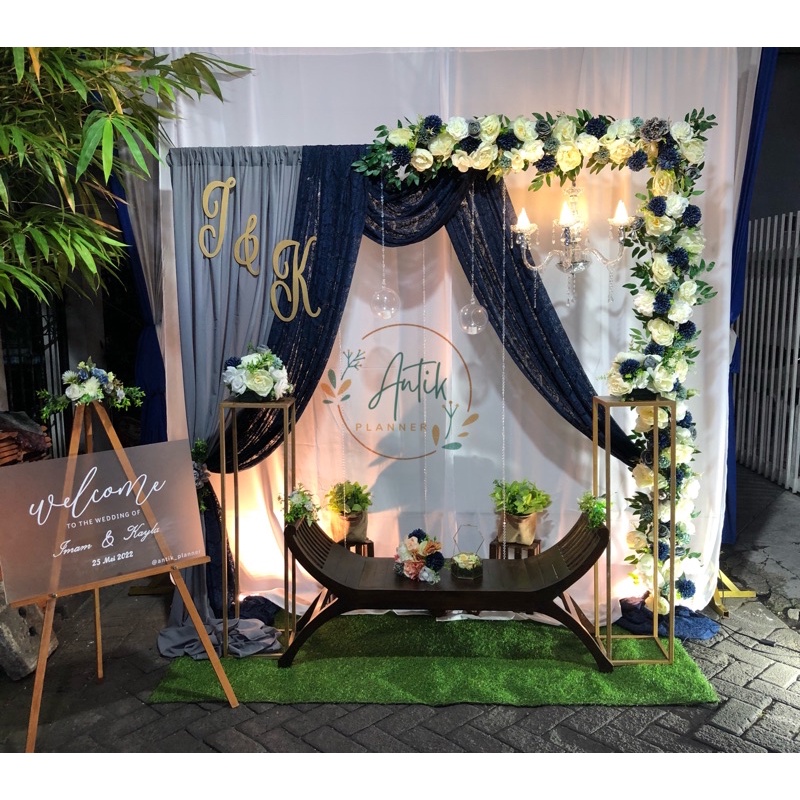 Jual sewa backdrop lamaran, backdrop engagement, backdrop akad nikah