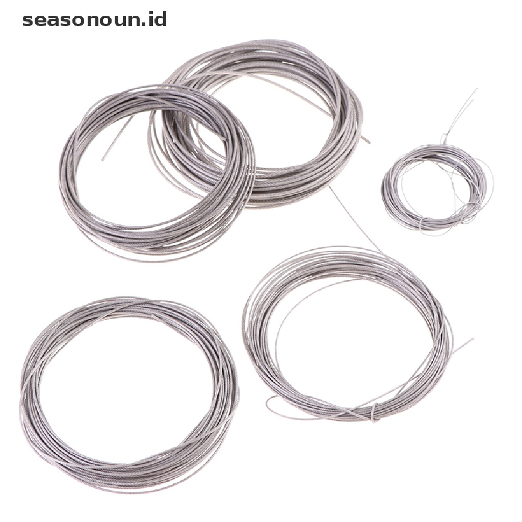 (seasonoun) Tali Pancing Bahan Stainless Steel 304 Ukuran 7x7 Panjang 10M