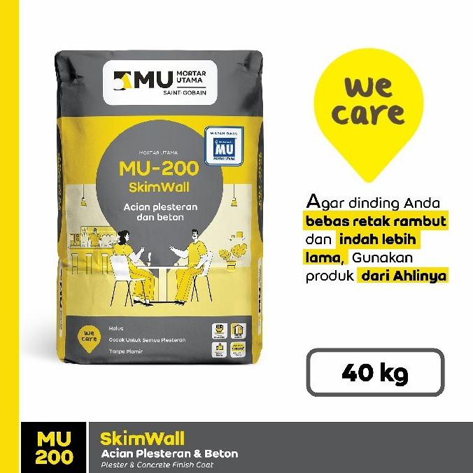 SEMEN SEMEN MORTAR MU 200 / MU200 SEMEN ACIAN DAN PLESTER 40KG