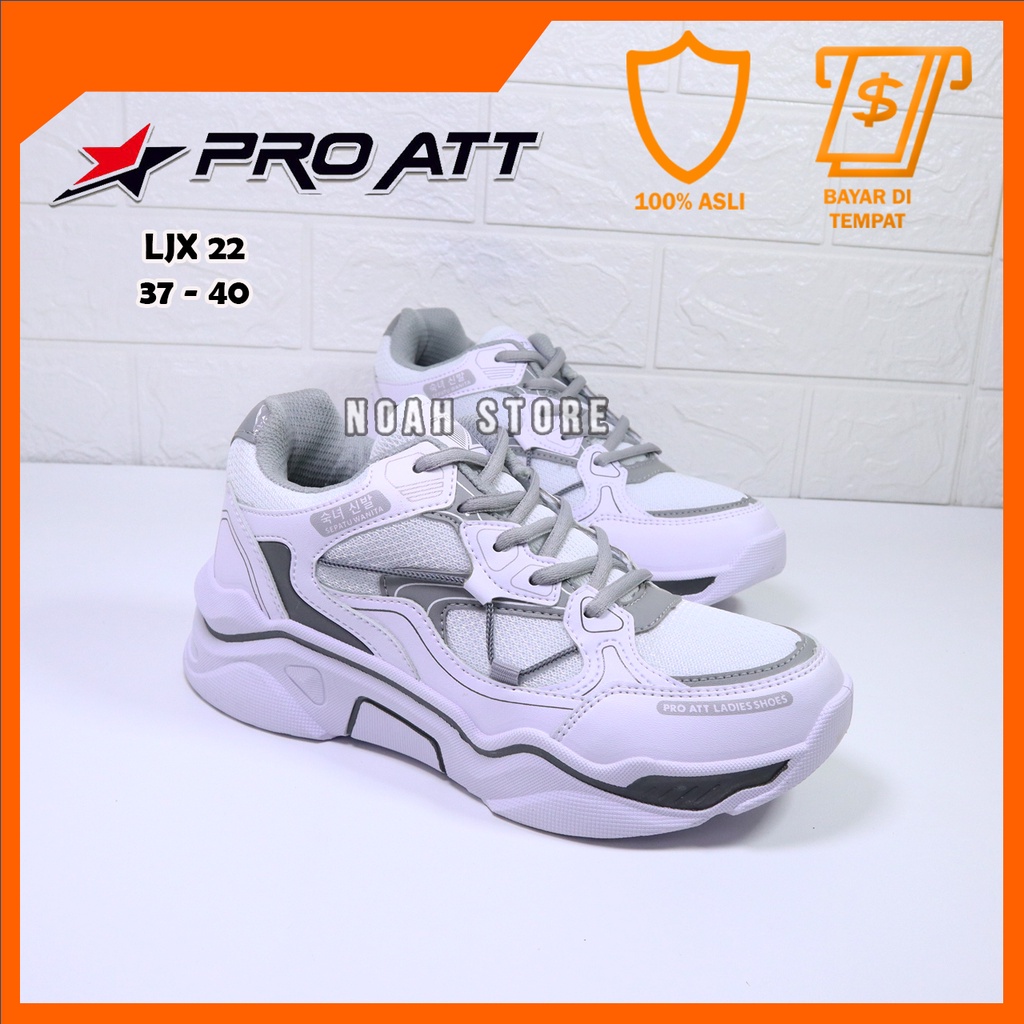 NOAH - Sepatu PRO ATT LJX 22 33-40 /Sepatu Wanita /Style Korea /Sneakers Wanita /Sepatu Jogging