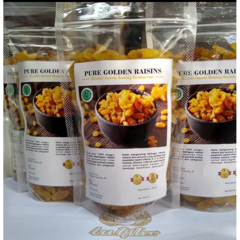 

KISMIS GOLDEN 250 gr - pure golden raisins oleh oleh gaji