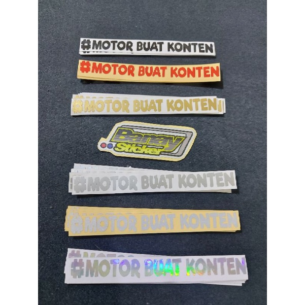 STICKER MOTOR BUAT KONTEN CUTTING