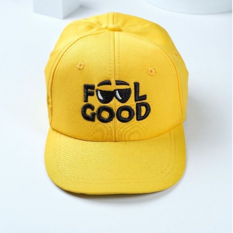 TOPI BASEBALL ANAK FASHION HAT TOPI MOTIF LUCU BORDIR UNISEX TOPI MOTIF FEEL GOOD