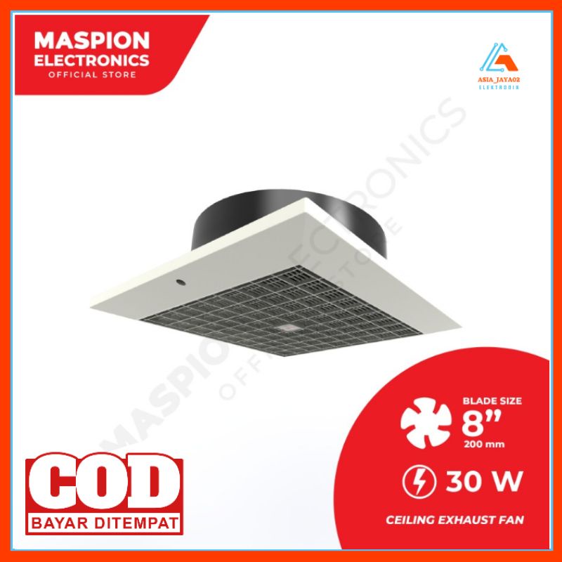 Maspion CEF-20 Ceiling Exhaust Fan Kipas Hisap Plafon Hexos [ 8 INCH ]