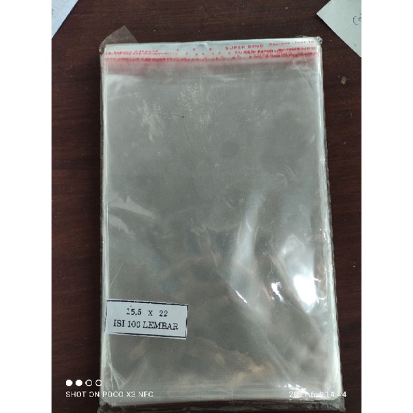 

PLASTIK / OPP uk 15,5 x 22