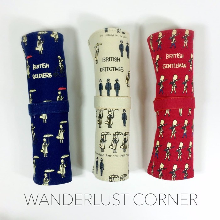 

Wow [Ready] Kotak Pensil Gulung Rolled Pencil Case Uk London Detective Gilaa!!!