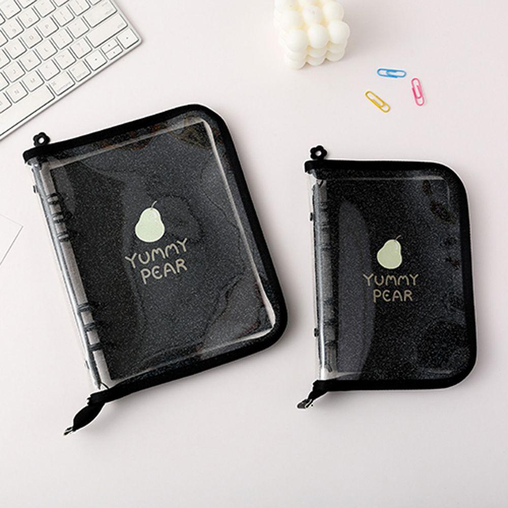 Lanfy Zipper Binder Kantor Perlengkapan Sekolah DIY album Foto Postcards Organizer Handbook Notebook