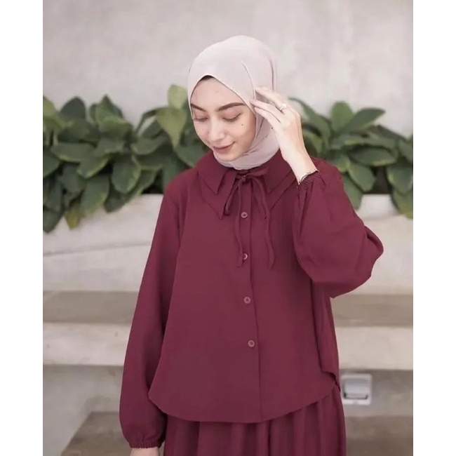 Daisy Blouse Crinkle Ruffle / Atasan Crinkle PREMIUM