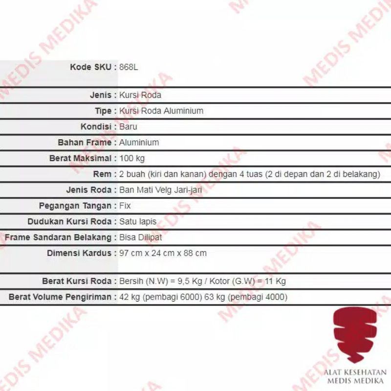 kursi roda GEA / Kursi roda Travelling/ kursi roda lipat/kursi roda ringan dan kokoh