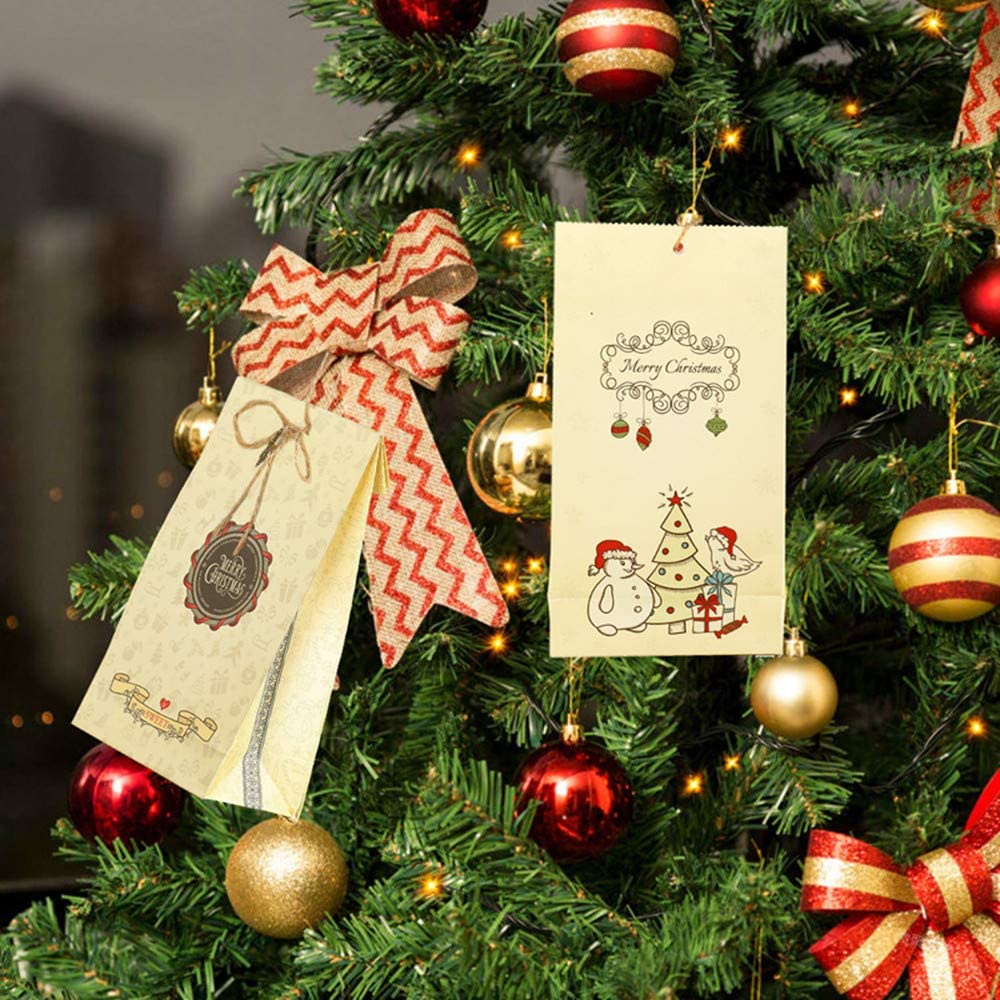 [Christmas Products]Christmas Paper Bags Holiday Gift Bags