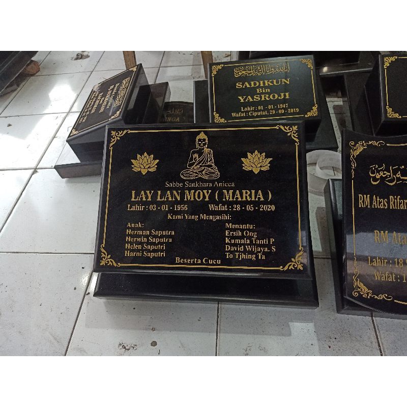 Batu Nisan Budha Marmer/Granite 30x40