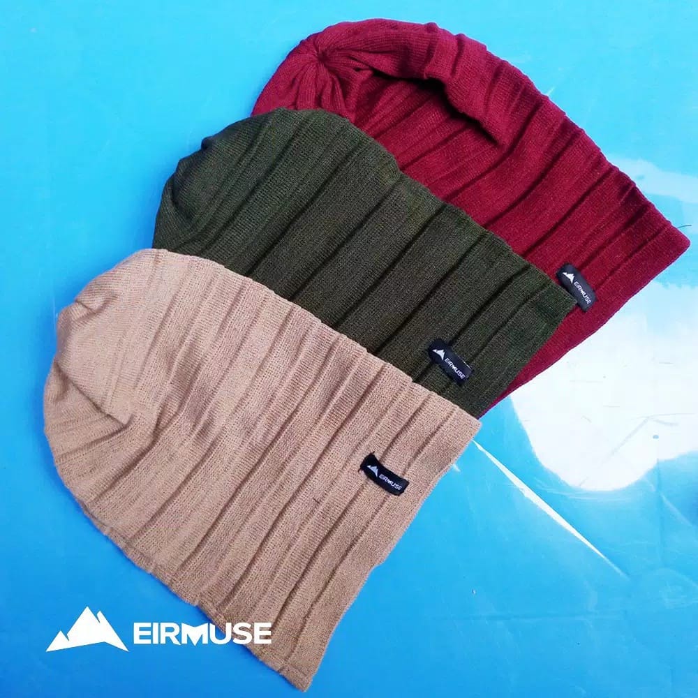 COD Termurah Topi Kupluk Eirmuse Import Rajut Tebal Good Quality