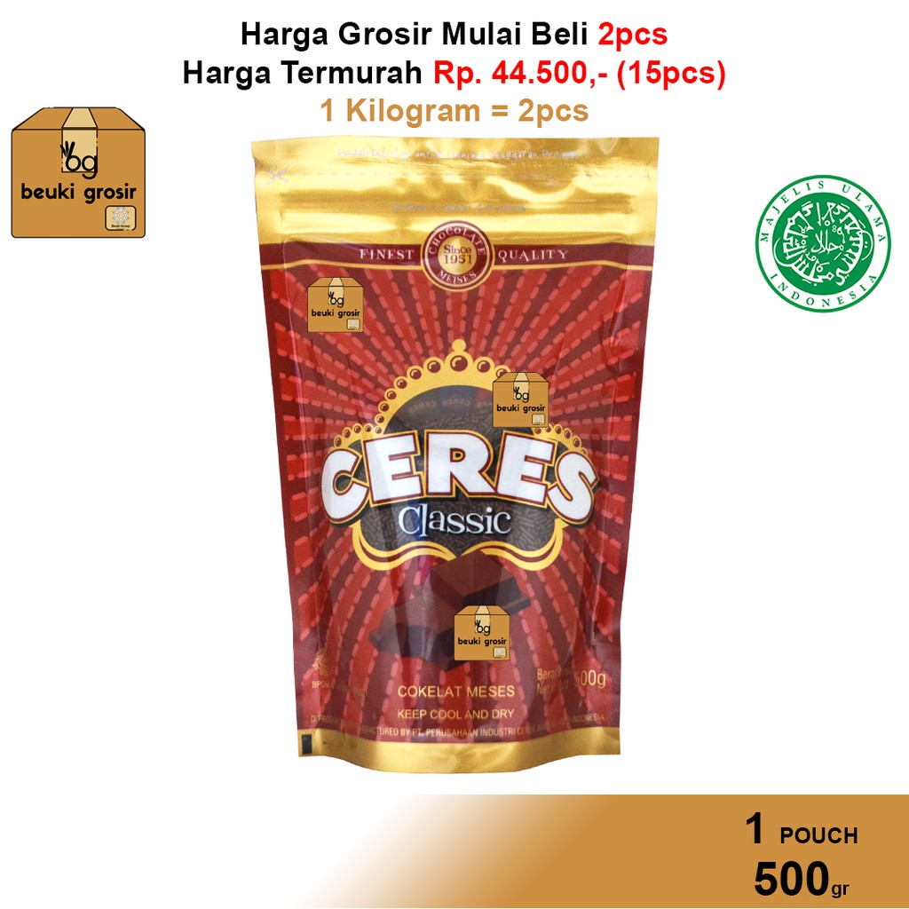 

POUCH Meses Ceres Classic Chocolate Coklat Original Harga Grosir Lebih Murah - 500gr