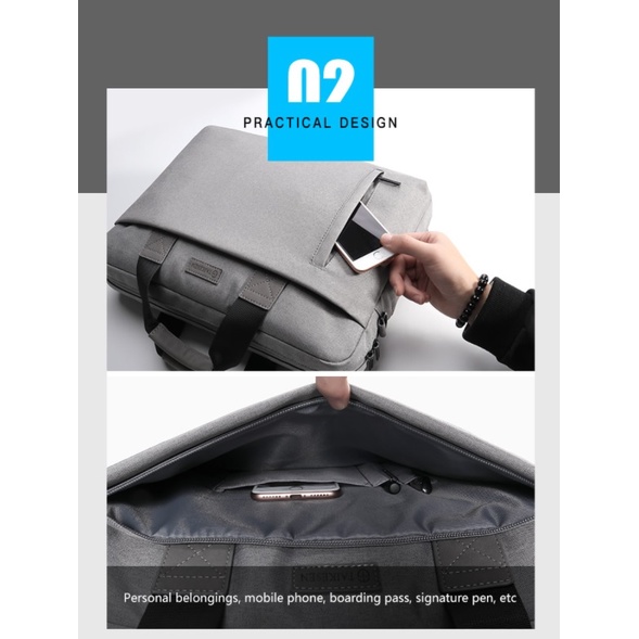 Tas Laptop Briefcase 15.6 Inch TAIKESEN Cover Bag Notebook Macbook Selempang Waterproof Shoulder Handbag