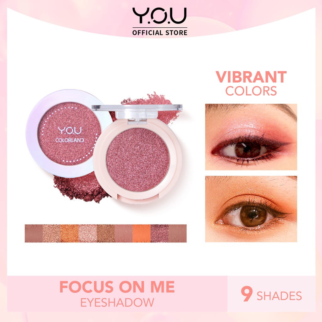 YOU COLORLAND-Focus On Me Eyeshadow 9 Warna