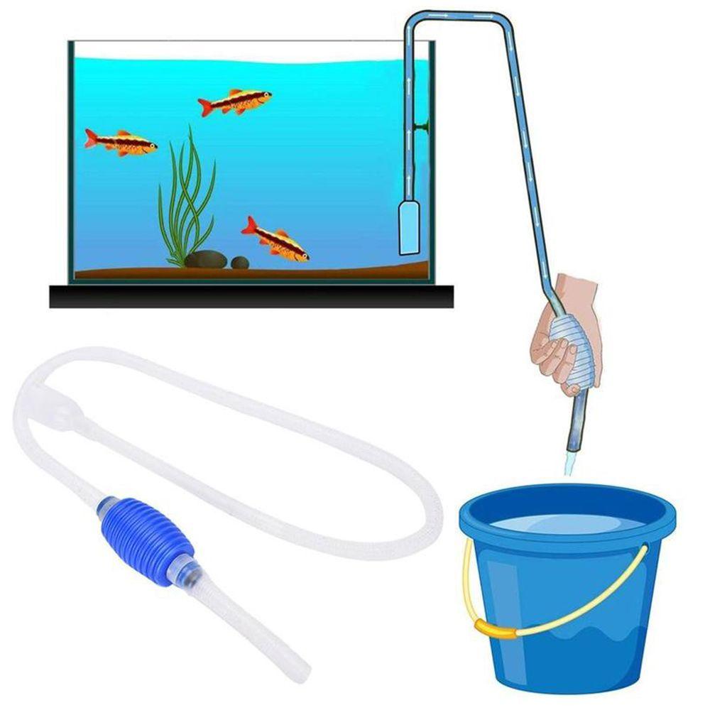 Solighter Pembersih Aquarium Portable Fish Tank Handheld Siphon Hose