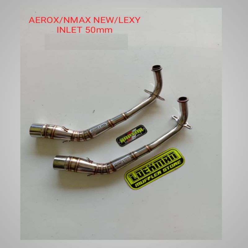 HEADER/LEHER/PIPA AEROX OLD/NMAX NEW INLET 50mm