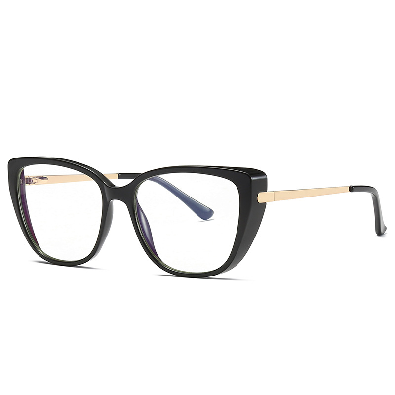 (YUZHU) COD Kacamata Cat Eye Kacamata Fashion Anti-blue Light Full Frame Untuk Wanita