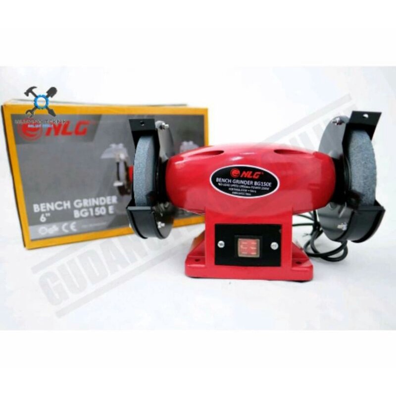 Mesin Gerinda Duduk 6 Inch NLG / Bench Grinder NLG murah dan berkualitas