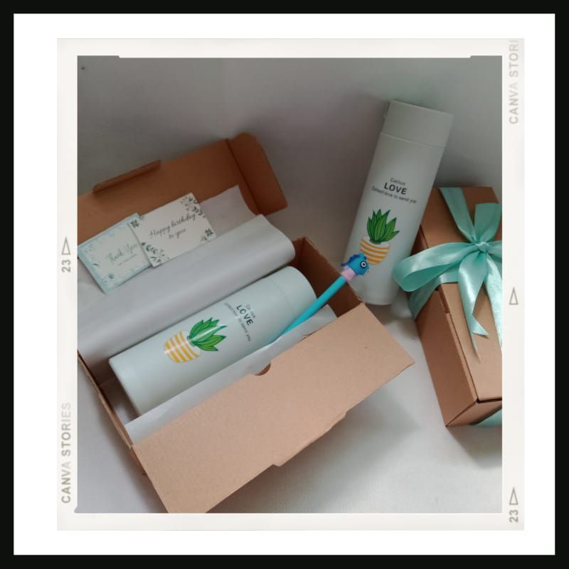 Hampers gift box tumbler baik bagus ulang tahun anniversary wedding pernikahan Lebaran hari raya