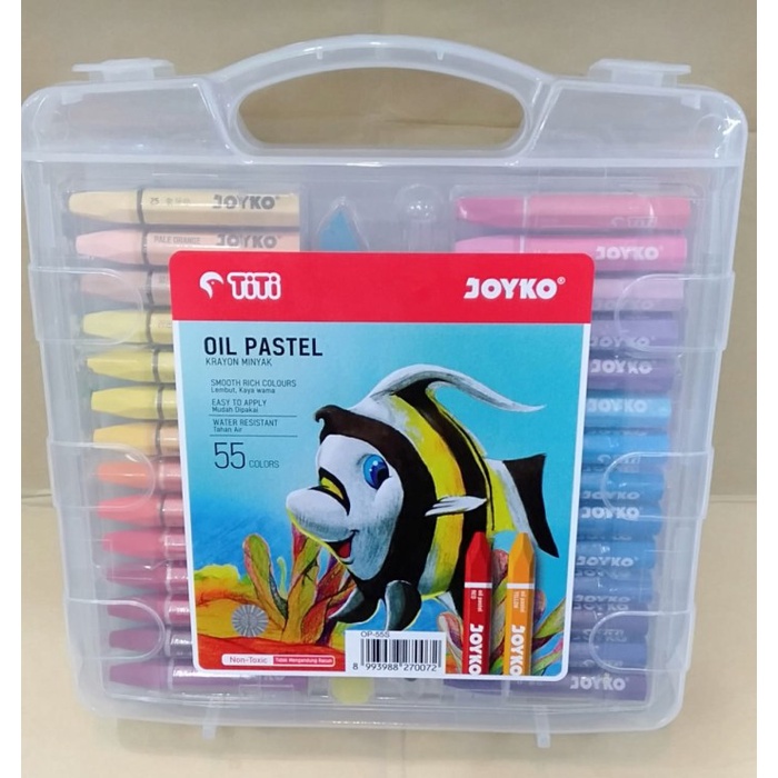 PASTEL-DRY-OIL- CRAYON TITI/OIL PASTEL ISI 55 WARNA -OIL-DRY-PASTEL.