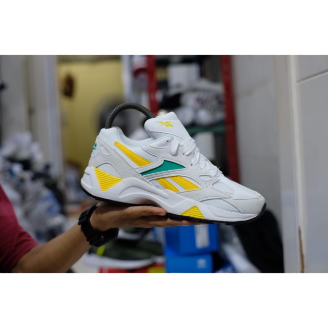Reebok Classic White Yellow Green ORIGINAL