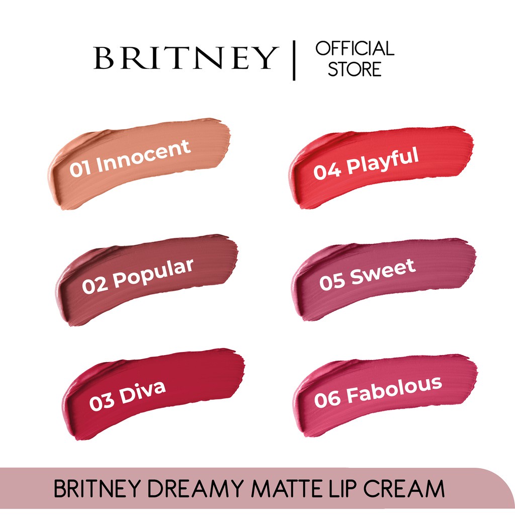 Britney Dreamy Matte Lip Cream by Purbasari