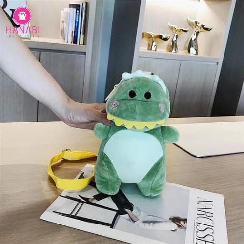 HANABI- tas boneka / tas selempang BONEKA DINO tas lucu tas bahan halus