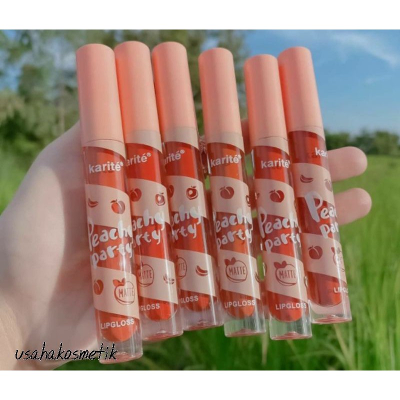 PROMO PER6PCS LIP GLOSS MATTE PEACH PARTY  NO.70082