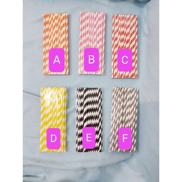 Sedotan Kertas / Paper Straw Isi 25 PCS