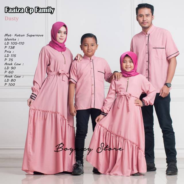 Fashion Baju Muslim Couple Family Faiza Ori Boyazi