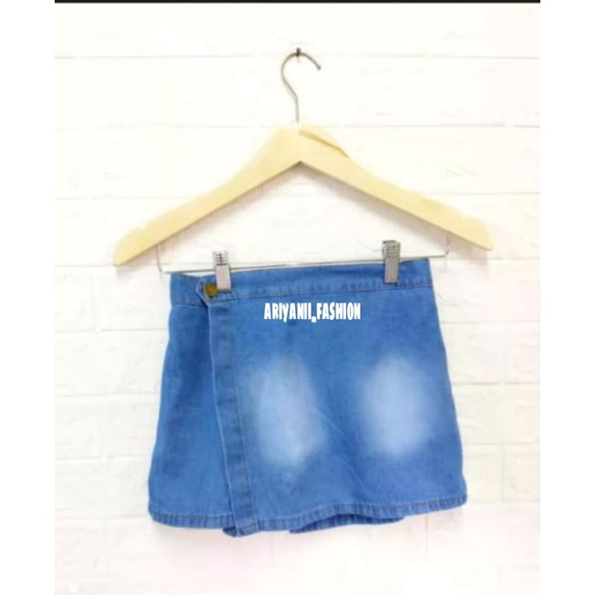 ARN - ROCELA ROK CELANA JEANS ANAK PEREMPUAN MURAH ORIGINAL SNOW WASHED KEKINIAN KULOT PENDEK FASHION BAYI Umur 1 - 7 TAHUN